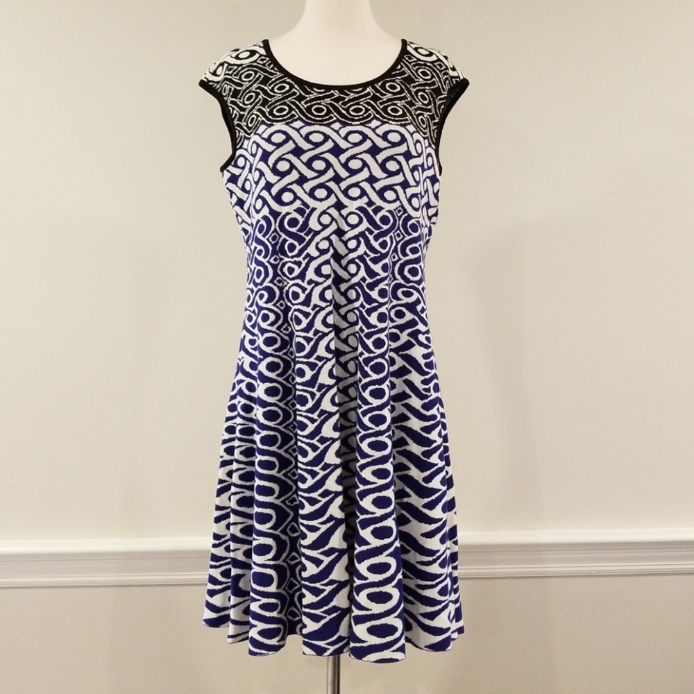 Nic + Zoe cotton knitted dress - L